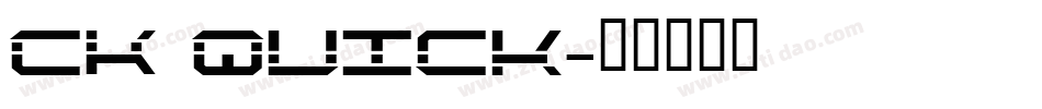 CK Quick字体转换